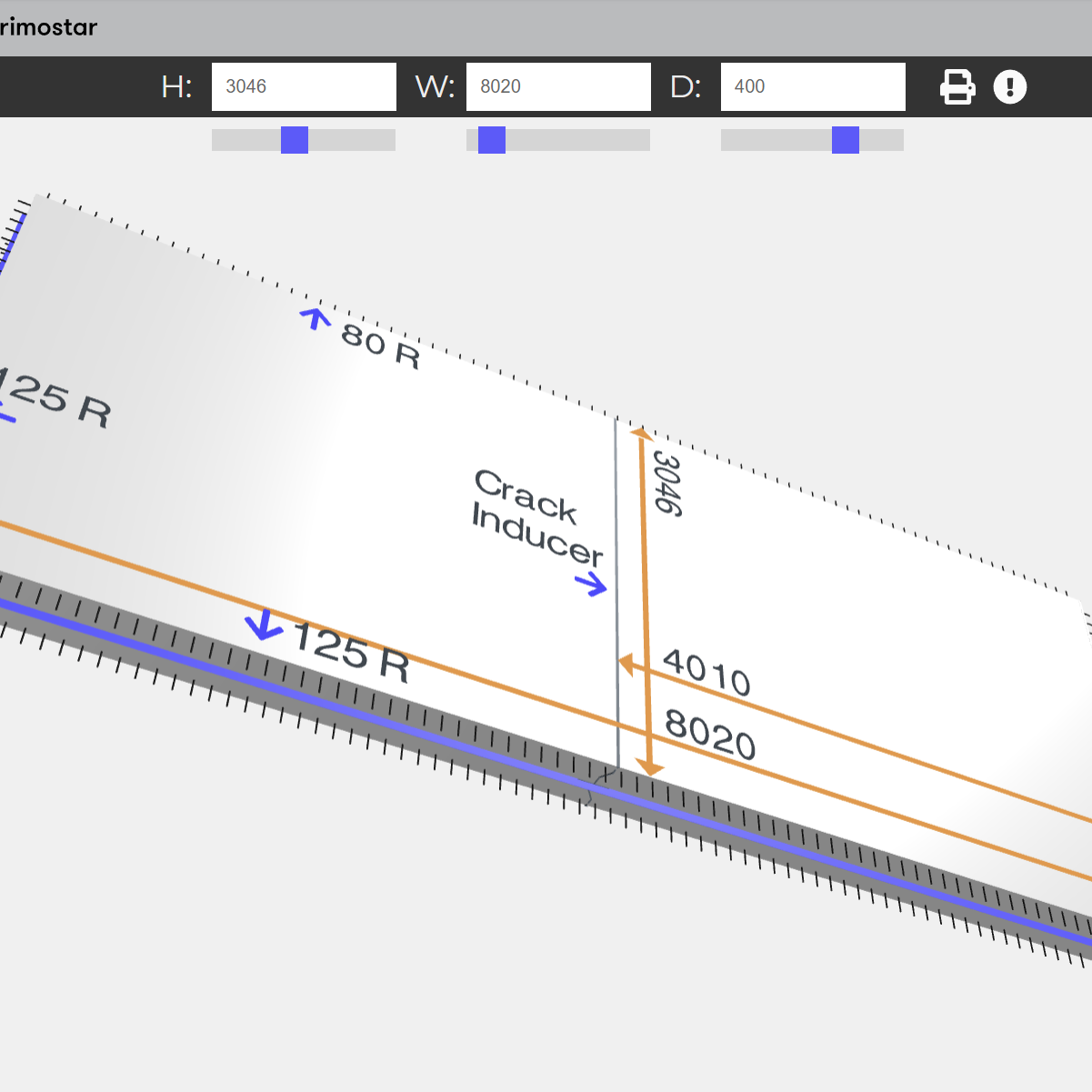 Automatic Crack Inducer calculation tool for Primostar